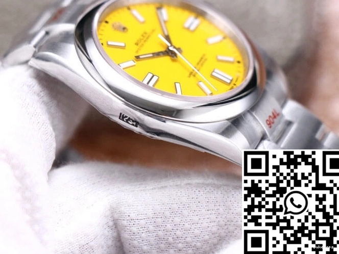 41MM Oyster M124300-0004 EW Yellow Rolex Dial Factory Perpetual 0501